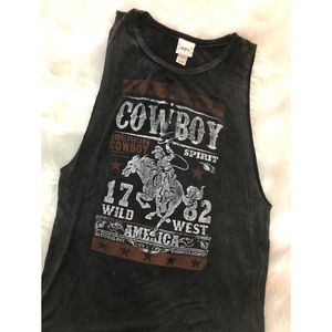 Buckle Daytrip Cowboy Muscle Shirt